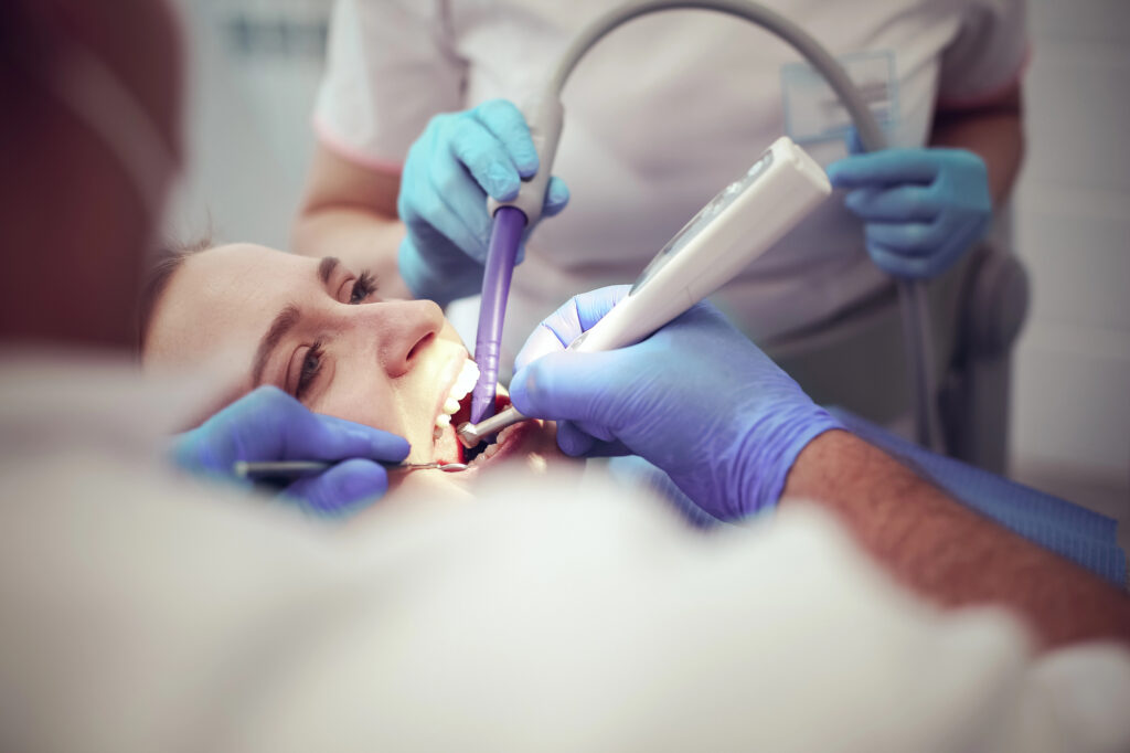 Doctor and Patient Meeting at Same Day Dentist Franklinville NJ