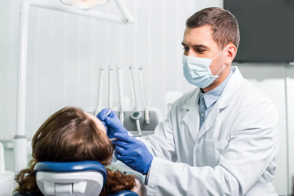 Emergency dentist in Franklinville, NJ, treating patient