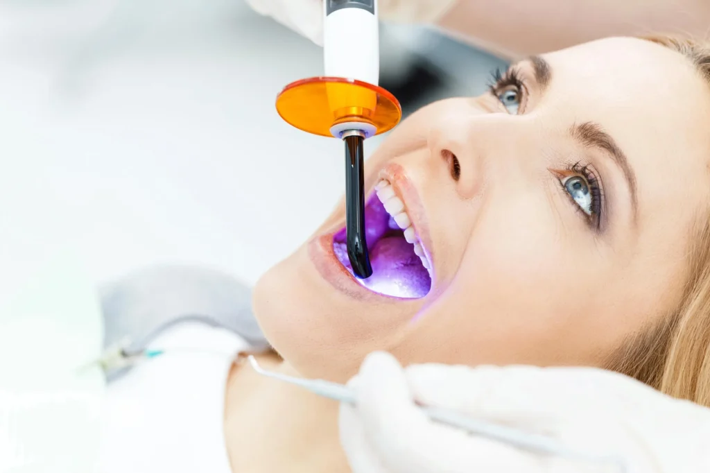 Patient receiving teeth whitening in Franklinville, NJ